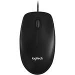 Мышь Logitech Mouse M100, Black, USB, 1000dpi, [910-006652]