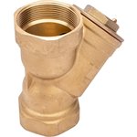 Фильтр сетчатый латунный Y-образный Ду50 Ру16 муфтовый уплотнение паронит ...