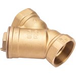 Фильтр сетчатый латунный Y-образный Ду50 Ру16 муфтовый уплотнение паронит ...