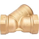 Фильтр сетчатый латунный Y-образный Ду50 Ру16 муфтовый уплотнение паронит ...