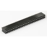 PBD-48 (DS1023 2x24), Гнездо на плату 2.54мм 2х24 прямое