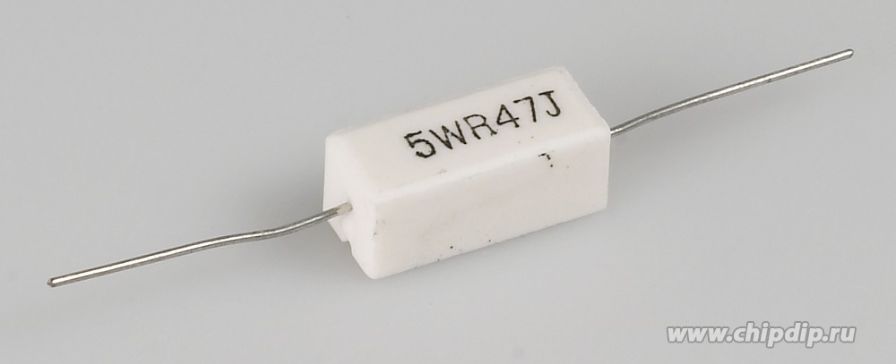 SQP 5 Вт 0.1 Ом, 5%, Резистор проволочный мощный (цементный)