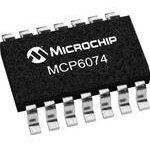 MCP6074T-E/SL, SOIC-14 Operational Amplifier ROHS