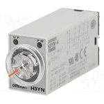 H3YN-4 DC24, Реле времени, 0,1с-10м, 4PDT, 250VAC/3A, 24ВDC, панелька, -10-50°C