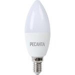 Лампа светодиодная LL-R-C37-7W-230-3K-E14 (свеча, 7Вт, тепл., Е14) Ресанта, , шт
