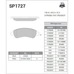 Колодки тормозные Sangsin Brake SP1727