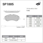 Колодки тормозные SANGSIN BRAKE SP1885 FORD Transit 12- пер