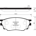 Колодки тормозные SANGSIN BRAKE SP2027 MAZDA-6 1.8 пер.