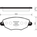 Колодки тормозные SANGSIN BRAKE SP2030 FORD Mondeo III пер.