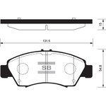 Колодки тормозные SANGSIN BRAKE SP2032 HONDA FIT