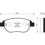 SP2073, Колодки тормозные Peugeot 307 1,6/2,0 передние Sangsin Brake