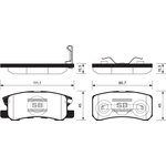 SP2076, Колодки тормозные Mitsubishi ASX 10-, Outlander XL 06-12, Pajero 00-07 ...