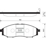 Колодки тормозные SANGSIN BRAKE SP2078