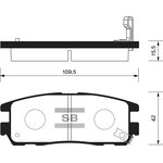 Колодки тормозные SANGSIN BRAKE SP2089 GREAT WALL DEER/SAFE SUV задн