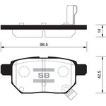 Колодки тормозные SANGSIN BRAKE SP2094 TOYOTA AURIS 07-/VIBE 09- задн