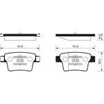 Колодки тормозные SANGSIN BRAKE SP2095 FORD Mondeo 09/04- задн.