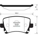 SP2099, SP2099SNS_колодки дисковые задние!\Audi A4/A6,VW Golf V,Skoda Oсtavia 03