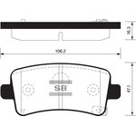 SP2135, SP2135_колодки дисковые задние!\ Opel Insignia all 08