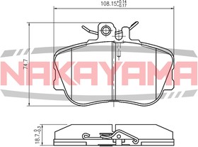 HP8214NY, Колодки тормозные дисковые передние MERCEDES-BENZ