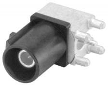 59S22B-40MT5-D, RF Connectors / Coaxial Connectors Plug PC-Board SMD Right AngleD BViolet