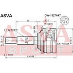 DW-152A47, ШРУС наружный 19x52x22