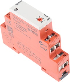 Фото 1/4 LEDF 24VAC/DC/230VAC. 0.5-10 Sec, DIN Rail Mount Timer Relay, 230 V ac, 24V ac/dc, 1-Contact, 0.5 → 10s, 1-Function, SPDT