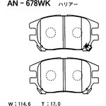 AN-678WK, Колодки тормозные Япония