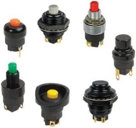 Фото 1/2 P7-321142, Pushbutton Switches Standard Sldr 5A SPST-DB, SPDT-DB