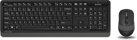 Фото 1/4 Клавиатура + мышь A4Tech Fstyler FG1010 клав:черный/серый мышь:черный/серый USB беспроводная Multimedia (FG1010 GREY)