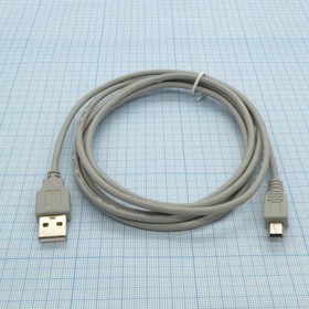 Шнур USB A (шт.) - mini USB (шт.) 1.8м, (1.8м), Шнур USB A (шт.) - mini USB (шт.)