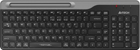 Фото 1/10 Клавиатура A4Tech Fstyler FBK25 черный/серый USB беспроводная BT/Radio slim Multimedia