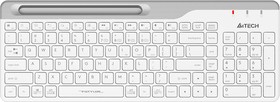 Фото 1/10 Клавиатура A4TECH Fstyler FBK25, USB, Bluetooth/Радиоканал, белый серый [fbk25 white]