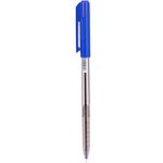 Ручка шариков. Deli Arrow EQ00830 прозрачный/синий d=0.5мм син. черн.