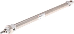 CD85N20-250-B, Pneumatic Piston Rod Cylinder - 20mm Bore, 250mm Stroke, C85 Series, Double Acting