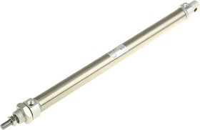 CD85N25-300-B, Pneumatic Piston Rod Cylinder - 25mm Bore, 300mm Stroke, C85 Series, Double Acting