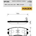 Колодки задние GM Captiva/OPEL Antara SANGSIN BRAKE GP1205