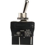 C3950BBAAA, Toggle Switch, Panel Mount, On-Off, DPST, Tab Terminal