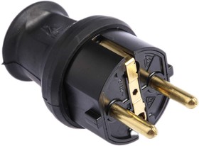 Фото 1/2 179716005, Black Cable Mount Mains Connector Plug, Rated At 16A, 250 V