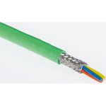 09456000100, Cat5 Ethernet Cable, SF/UTP, Green PVC Sheath, 100m