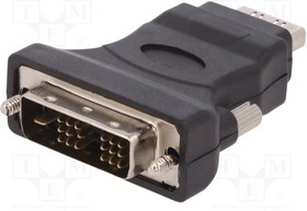 AK-320500-000-S, Adapter; DVI-D (18+1) plug,HDMI socket; black