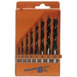 Набор сверл по дереву 3-10 мм, 8 предметов, пластиковый кейс 67040