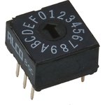 DRD16E04, DIP Switches / SIP Switches HEX FLUSH ACT T/H ROTARY SWITCH