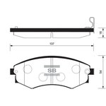 SP1144, SP1144_колодки дисковые передние!\ Daewoo Rexton 3.2i/2.9TD ...