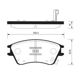 SP1147, SP1147SNS_[581012DA10] !колодки дисковые п.\ Hyundai Elantra 1.5i 00-06