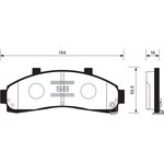 Колодки тормозные передние SANGSIN BRAKE SP1264