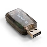 EX294787RUS, Адаптер для наушников с микрофоном (внешняя звуковая карта USB) ...