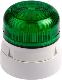 Фото 1/5 QBS-0037, Flashguard QBS Series Green Flashing Beacon, 12 V dc, 24 V dc, Surface Mount, Xenon Bulb