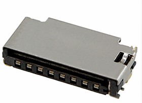 Фото 1/3 475710001, 47571 8 Way Push/Pull Memory Card Connector With Solder Termination