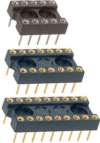 DIL 14 EG, Precision IC socket, DIL 14 Gold over Nickel