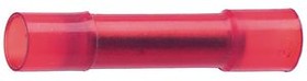 Butt connectorwith insulation, 0.75-1.0 mm², AWG 20 to 18, red, 15 mm